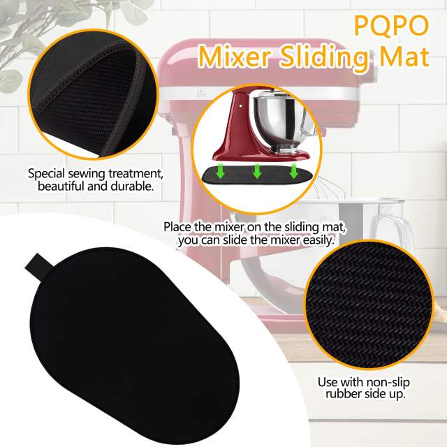 Mixer Sliding Mat for Kitchenaid 6/7/8 Quart Stand Mixer, Slider Mat Compatible with 5-8 Qt Kitchenaid Mixer Accessories