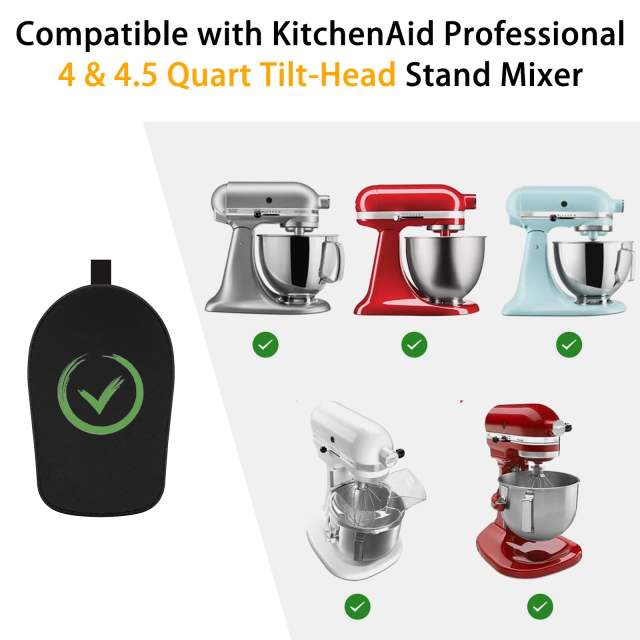 Mixer Sliding Mat Compatible with Kitchenaid 4.5 & 5 Quart Stand Mixer, Slider Mat Compatible with 4.5 & 5Qt Kitchenaid Mixer Accessories