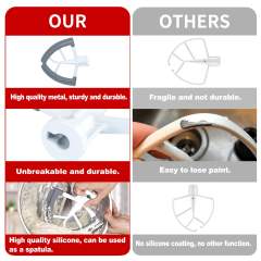 Flex Edge Beater Compatible with KitchenAid 4.5&5 Quart Tilt-Head Stand Mixers