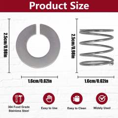 Stainless Steel Spring and Washer Fit Compatible with Kitchenaid Stand Mixer 3.5/4/5/6/7/8 Quart