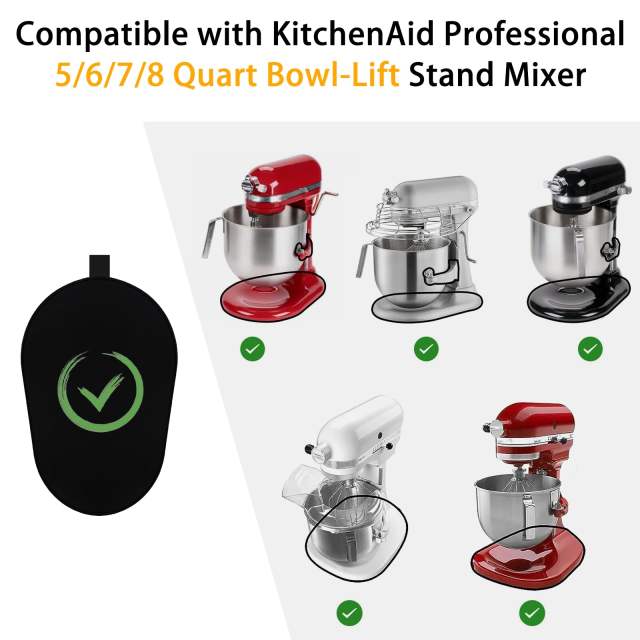Mixer Sliding Mat for Kitchenaid 6/7/8 Quart Stand Mixer, Slider Mat Compatible with 5-8 Qt Kitchenaid Mixer Accessories