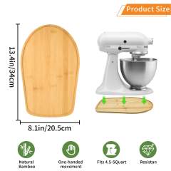 Bamboo Mixer Slider Compatible with KitchenAid 4.5/5 Quart Tilt-Head Stand Mixer