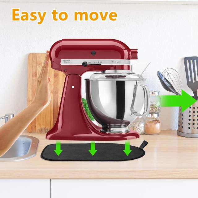 Mixer Sliding Mat Compatible with Kitchenaid 4.5 & 5 Quart Stand Mixer, Slider Mat Compatible with 4.5 & 5Qt Kitchenaid Mixer Accessories