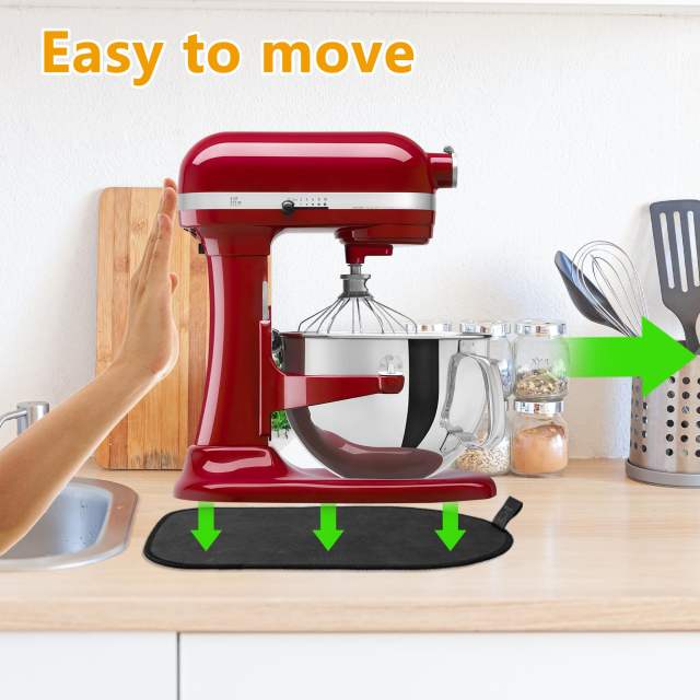 Mixer Sliding Mat for Kitchenaid 6/7/8 Quart Stand Mixer, Slider Mat Compatible with 5-8 Qt Kitchenaid Mixer Accessories