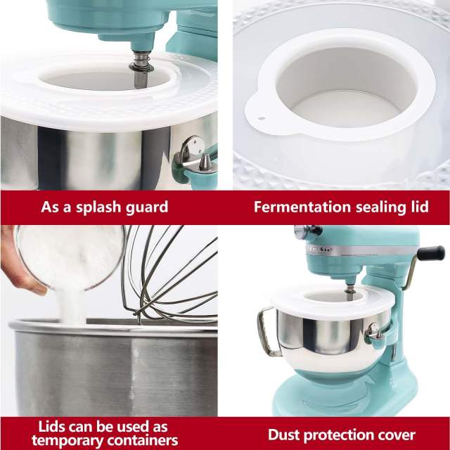 Mixers Bowl Covers Compatible with KitchenAid 6&7 Quart Bowl-Lift Stand Mixer