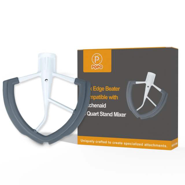 Flex Edge Beater for KitchenAid 6 Quart Bowl-Lift Stand Mixer with 2 Silicone Cookware, Flat Beater Paddle Compatible with Kitchenaid Mixer Accessories