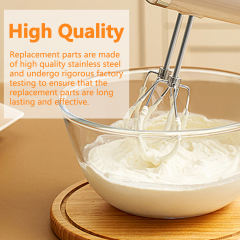 Hand Mixer Beaters Stainless Steel Attachments Compatible with kitchenAid Hand Mixer