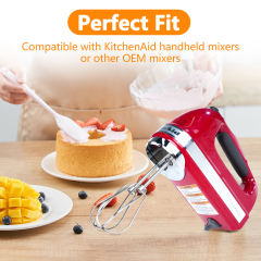 Hand Mixer Beaters Stainless Steel Attachments Compatible with kitchenAid Hand Mixer
