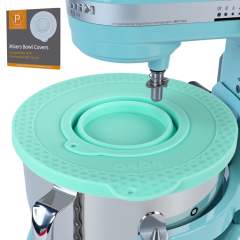 Silicone Mixer Bowl Cover Compatible with KitchenAid 6-7 Quart Bowl-Lift Stand Mixers, Mixing Bowl Lid Dustproof and Splash-Proof(Green)