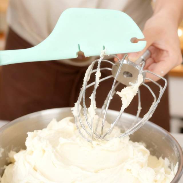 12-Inch Silicone Spatula Mixer Beater Scraper Compatible with KitchenAid Stand Mixer Attachments,Works on Flat Beaters, Whisks, Dough Hooks (Black)