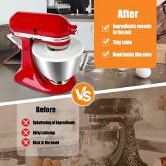 5 Quart Stainless Steel Mixer Bowl Set Compatible with KitchenAid 4.5-5 Quart Tilt-Head Stand Mixers,5 Quart mixing bowl replacement with Lid(Bowl＋Grey Cover）