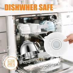 5 Quart Stainless Steel Mixer Bowl Set Compatible with KitchenAid 4.5-5 Quart Tilt-Head Stand Mixers,5 Quart mixing bowl replacement with Lid (Bowl＋White Cover）