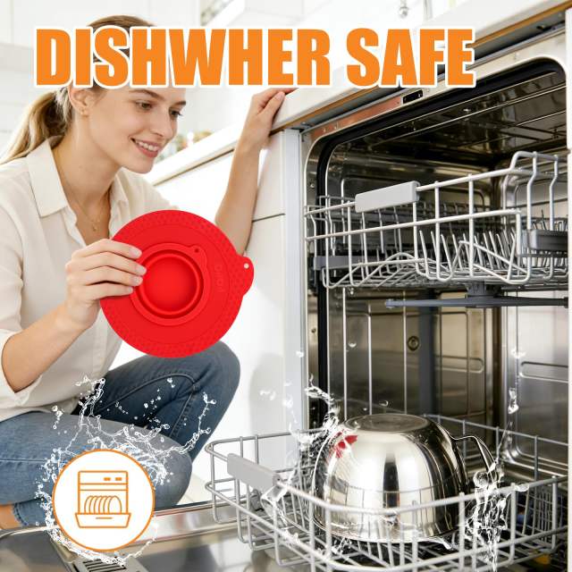 Silicone Mixer Bowl Cover Compatible with KitchenAid 6-7 Quart Bowl-Lift Stand Mixers, Mixing Bowl Lid Dustproof and Splash-Proof(Grey)