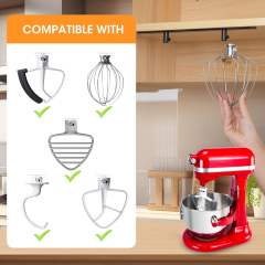4 Pack Stand Mixer Attachment Holder Organizer Compatible with KitchenAid Mixer Accessories, for Storage and Organization of Your Kitchen Aid Attachments(Transparently)