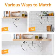 4 Pack Stand Mixer Attachment Holder Organizer Compatible with KitchenAid Mixer Accessories, for Storage and Organization of Your Kitchen Aid Attachments(Transparently)