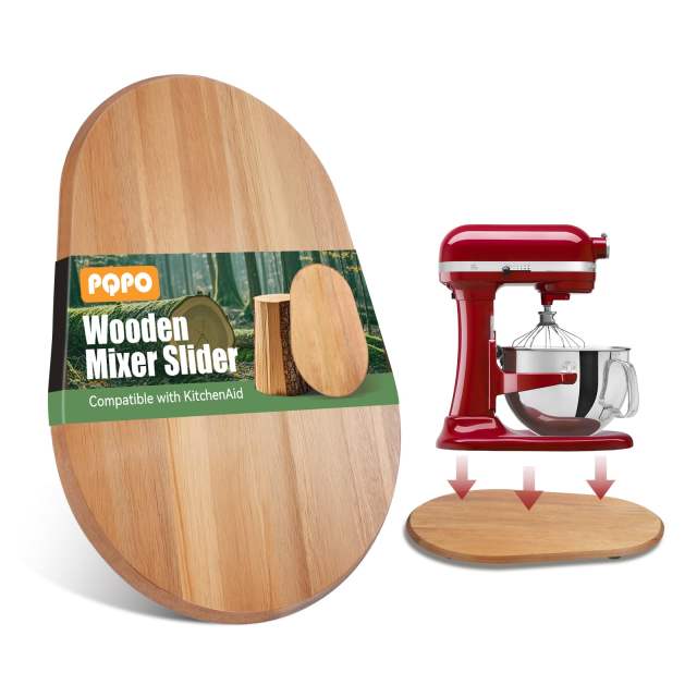 Wooden Mixer Slider Compatible with KitchenAid 6/7/8 Quart Bowl-Lift Stand Mixer, Kitchen Countertop Sliders