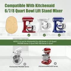 Bamboo Mixer Slider Compatible With Kitchenaid Stand Mixer,Easy-To-Move, Countertop-Protecting Mixer Accessories