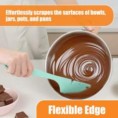 12-Inch Silicone Spatula Mixer Beater Scraper Compatible with KitchenAid Stand Mixer Attachments,Works on Flat Beaters, Whisks, Dough Hooks (Green)