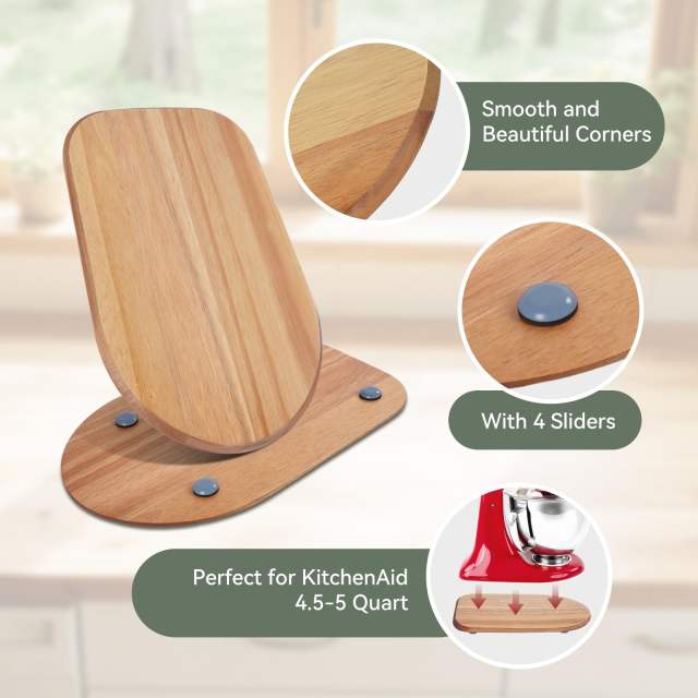 Wooden Mixer Slider Compatible with KitchenAid 6/7/8 Quart Bowl-Lift Stand Mixer, Kitchen Countertop Sliders