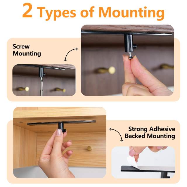 PQPO 4 Pack Stand Mixer Attachment Holder Organizer Compatible with KitchenAid Mixer Accessories, for Storage and Organization of Your Kitchen Aid Attachments(Black)