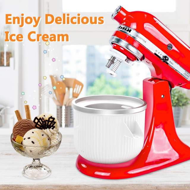 Ice Cream Maker Parts Compatible with KitchenAid Stand Mixer,Ice Cream Drive Attachment, Drive Assembly Replacement Compatible with KitchenAid