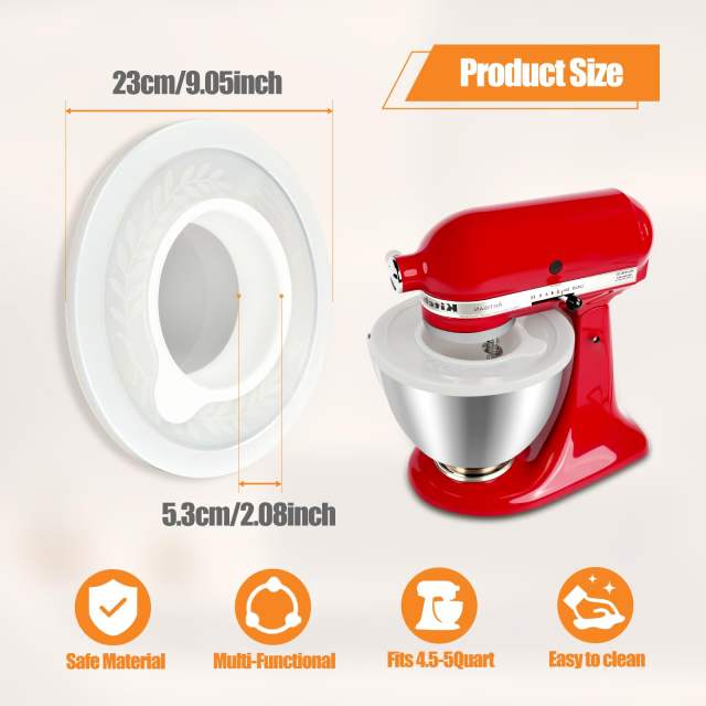Stand Mixer Cover Compatible with KitchenAid 4.5-5 Quart Tilt-Head Stand Mixers Bowl,Dough Leavening Bowl Covers（1 PCS)