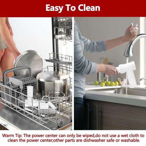 6-in-1 Pasta Maker Attachment Compatible with KitchenAid Stand Mixer, Pasta Press Machine with 6 Shapes (Spaghetti, Bucatini, Fusilli, Rigatoni, Macaroni), Extended Design