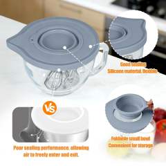 Replacement Bowl Compatible with KitchenAid K5GB 4.5-5-Quart Glass Bowl | Durable Splash Guard with Easy Pour Feature | Cost-Effective Mixer Accessory