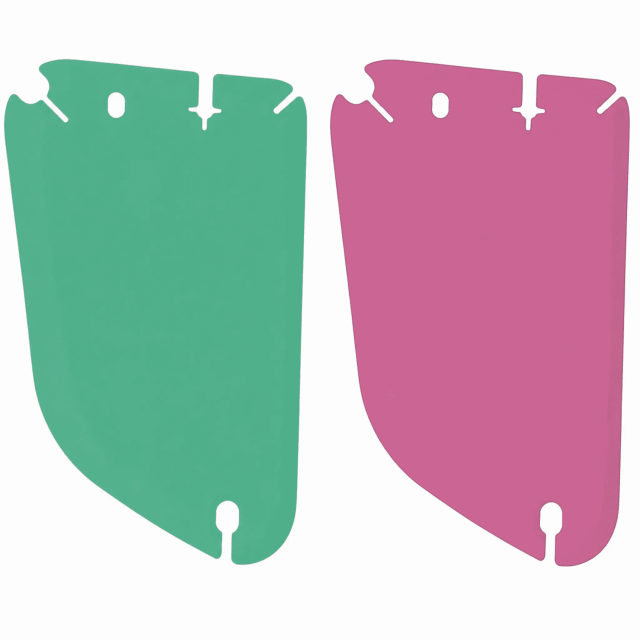 2?Pack Flexible Dough Scraper Multipurpose Baking Bowl Scraper Kitchen Dough Cutter Tool(pink+green)