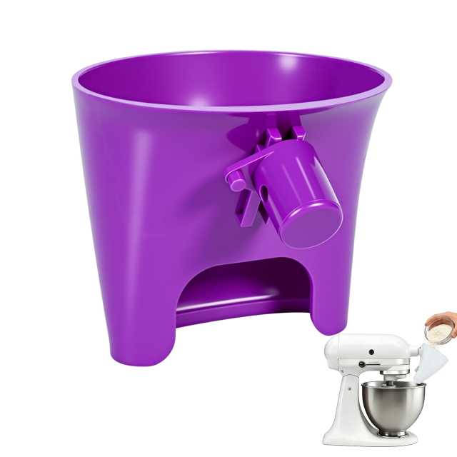 PQPO Flour Funnel Pouring Chute Accessory Compatible with KitchenAid Artisan 5QT Tilt-Head Stand Mixer