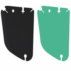 2?Pack Flexible Dough Scraper Multipurpose Baking Bowl Scraper Kitchen Dough Cutter Tool(black+green)
