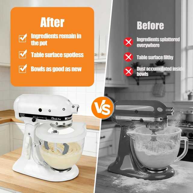 5 Quart Clear Glass Mixing Bowl With Grey Sealing Lid, Stand Mixer Replacement Bowl With Handle & Measuring Scale