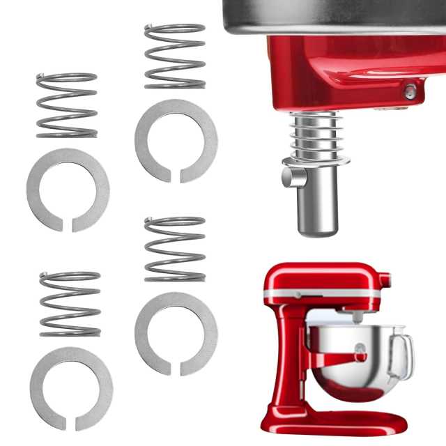 Stainless Steel Spring and Washer Fit Compatible with Kitchenaid Stand Mixer 3.5/4/5/6/7/8 Quart