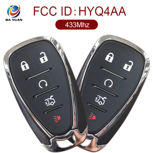 AK014053 for 2016-2022 Chevrolet Camaro Cruze Malibu Smart Key 4+1 Button 433MHz PCF7937E HYQ4EA 13508769/13529662