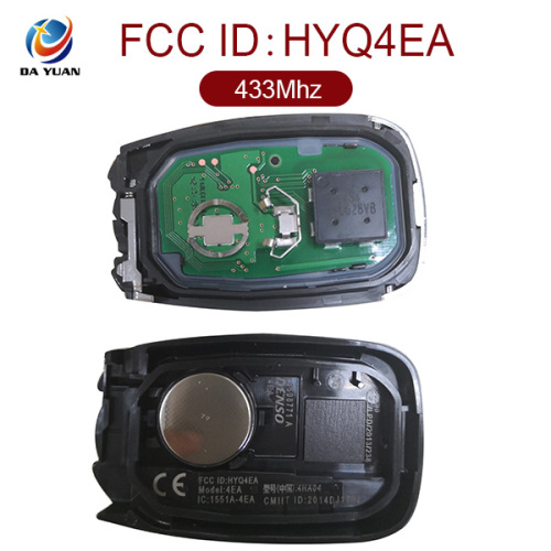 AK014054 for 2016-2021 Chevrolet Camaro Cruze XL8 Smart Keyless Entry Remote Key 3+1 Button 433MHz PCF7937E HYQ4EA 13508771 13529660