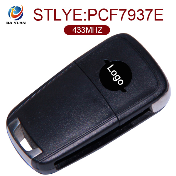 AK028016 For Opel 2 button Flip remote control key? 433MHZ ID46（PCF7937E)