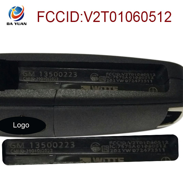 AK028025 For Opel remote key  3 Button FCCID V2T01060512 IC 7575A01060512