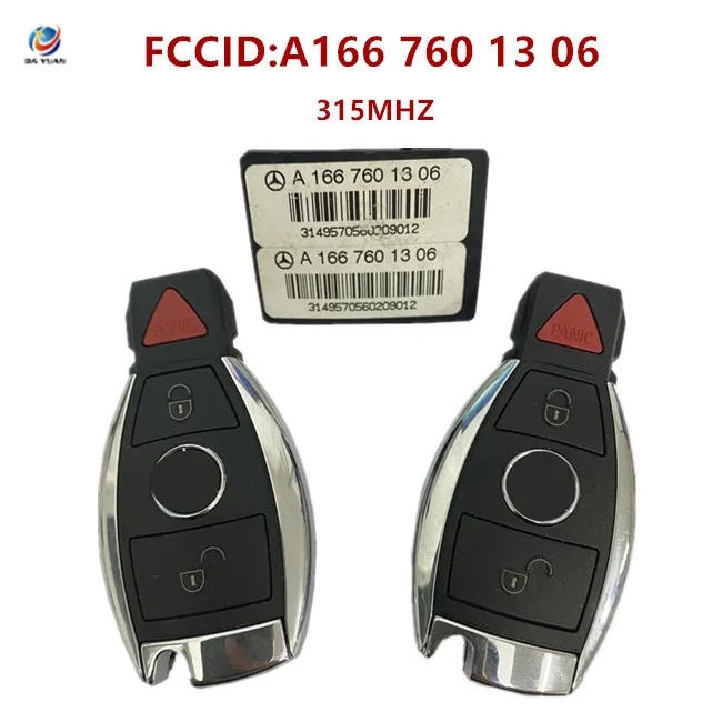 AK002058 New original key set for Mercedes with FBS3 system keyless go 315mhz A166 760 13 06