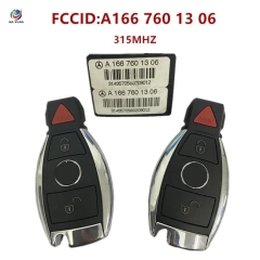 AK002058 New original key set for Mercedes with FBS3 system keyless go 315mhz A166 760 13 06