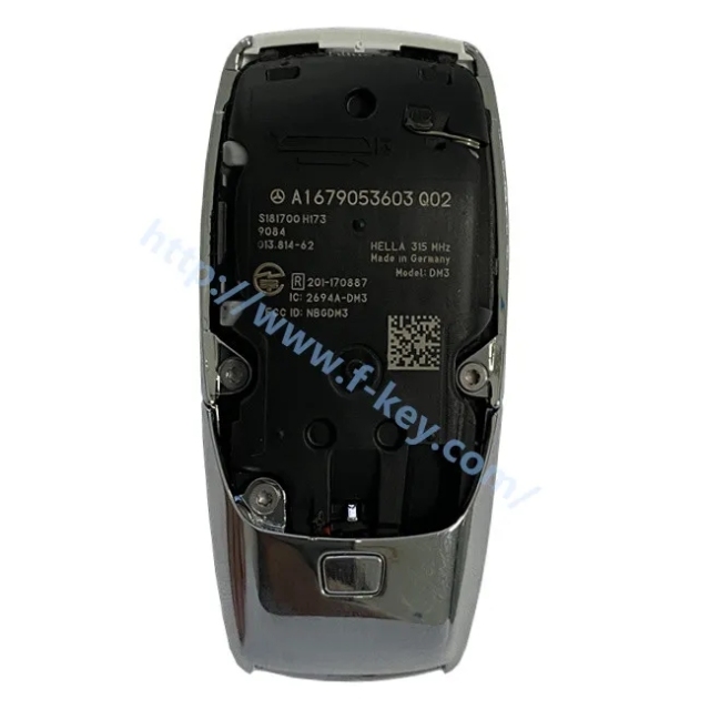 AK002052  Mercedes Benz Key Fob Remote 3 Buttons+Panic FCC ID NBGDM3. Mercedes E- Class IC:2694A-DM3