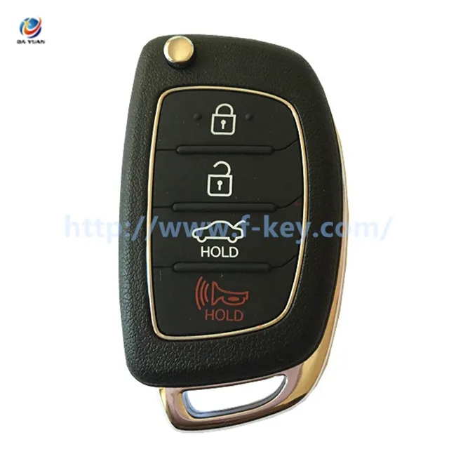 AK020139 Genuine Hyundai 4 Button Remote Alarm Key Flip I10 I20 I30 433MHZ 4D60 Sck-sekshg10btx 95430-32521