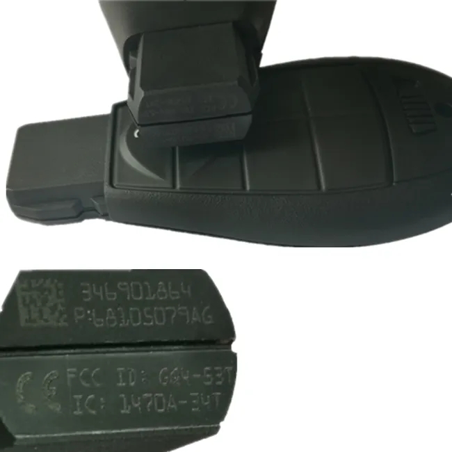 AK023043  Suitable for Jeep original full smart remote control key 2 button 433MHZ 4A chip GQ4-53T 68105079AG