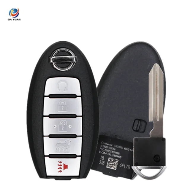 AK027076 5 Button Smart Remote Car Key 434Mhz For Nissan Rogue 2017-2019 with PCF7953M HITAG AES 4A CHIP KR5S180144106 S180144110
