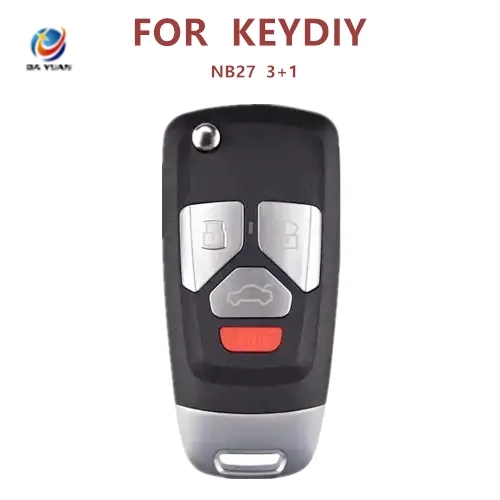 AK043083 KEYDIY Universal NB27 3+1 key multi-function electronic chip remote control for KD machine English version NB27 3+1 key