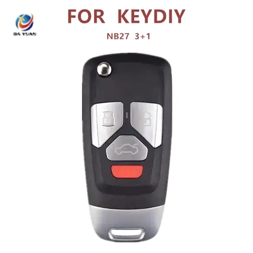 AK043083 KEYDIY Universal NB27 3+1 key multi-function electronic chip remote control for KD machine English version NB27 3+1 key