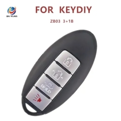 AK043078 KEYDIY Universal ZB03 3+1 key smart remote control for KD machine English version 3+1 key