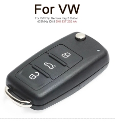AK001080 for VW Flip Remote Key 3 Button 433MHz ID48 5K0 837 202 AA