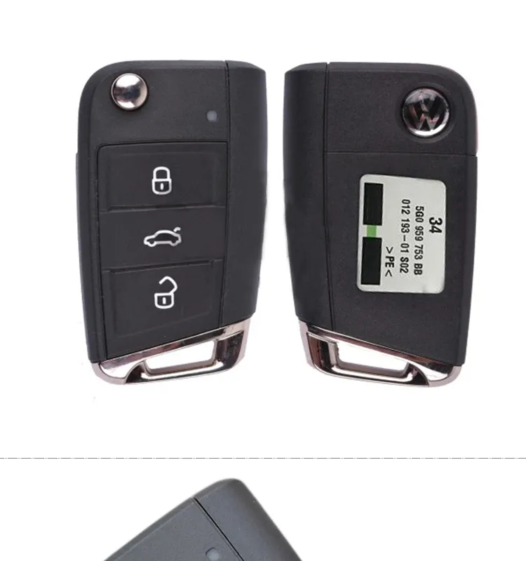 AK001076 for VW 3 Button Flip Key 434MHz 5G0 959 753 BB