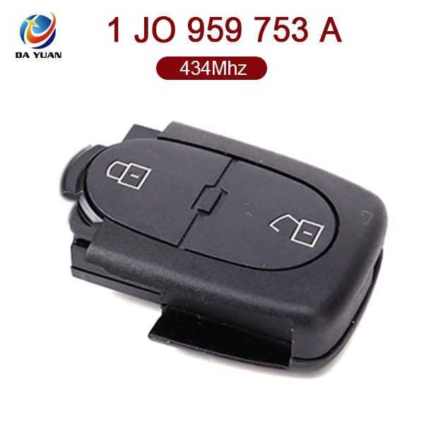 AK001019 for VW Remote Key 2 Button 434MHz 1 JO 959 753 A