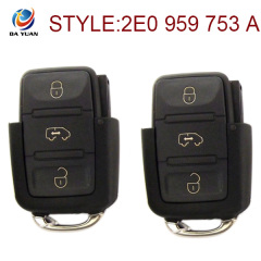 AK001038 for VW Flip Remote Key 3 Button 434MHz 2E0 959 753 A